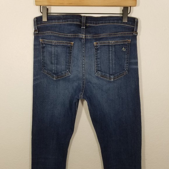 Rag & Bone High Rise Skinny Stretch Jeans Size 29 - Picture 7 of 8